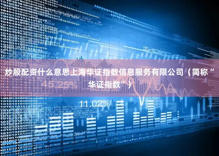 炒股配资什么意思上海华证指数信息服务有限公司（简称“华证指数”）